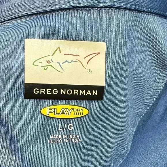 Greg Norman Golf Polo Men Size Large Blue - Picture 4 of 5